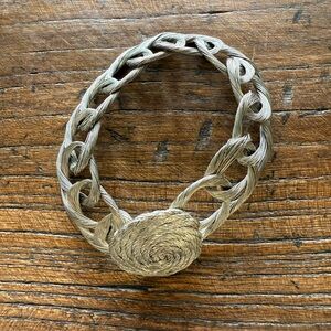 Greek Elegant Braided silver wire bracelet